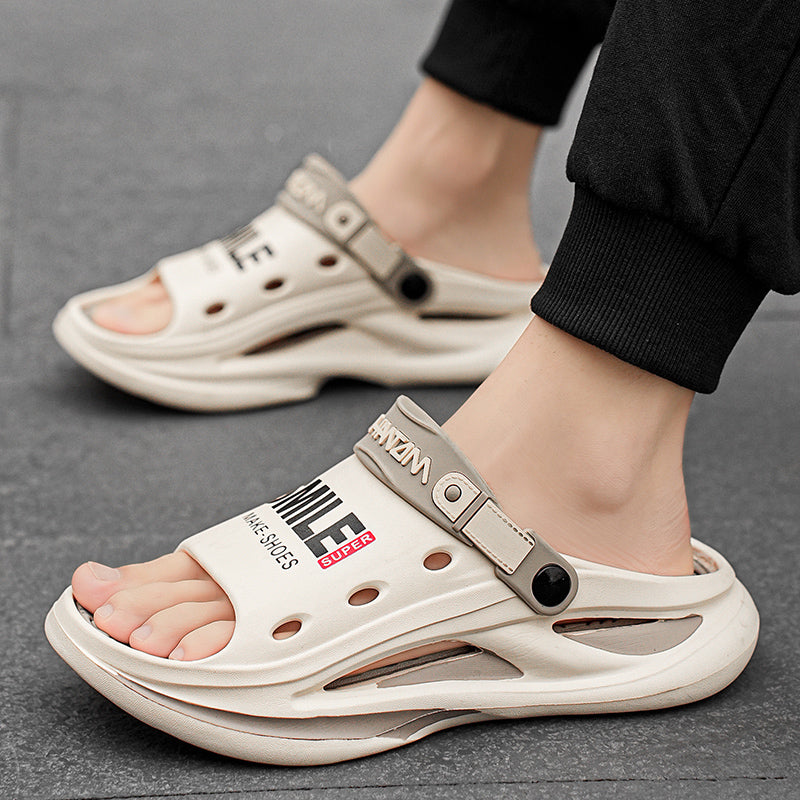 2024 Men's Outdoor Sandals Slippers Beach Comfortable Soft Sole Slide