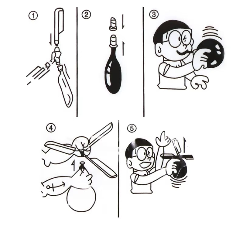 Propeller Balloon Helicopter Toys Children