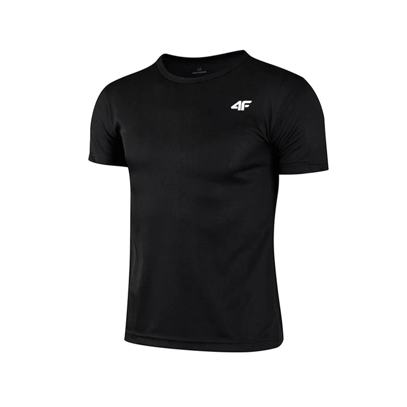 Men's Summer Exercise Trainning T-shirt High Quality Breathable