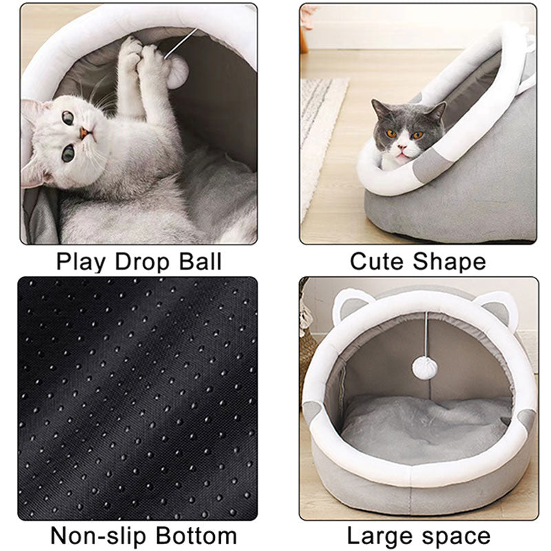 Cute Cat Bed for Indoor Small and Large Cats Dog