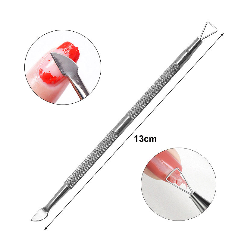 Double-ended Stainless Steel Cuticle Pusher Dead Skin
