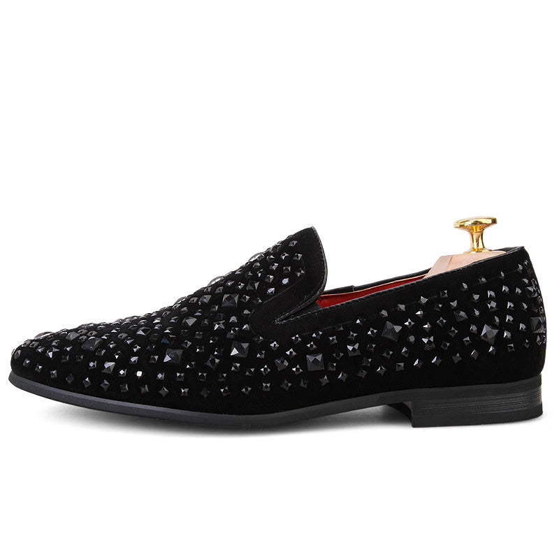 Black Spikes 2022 New Brand Mens Loafers Luxury Shoes