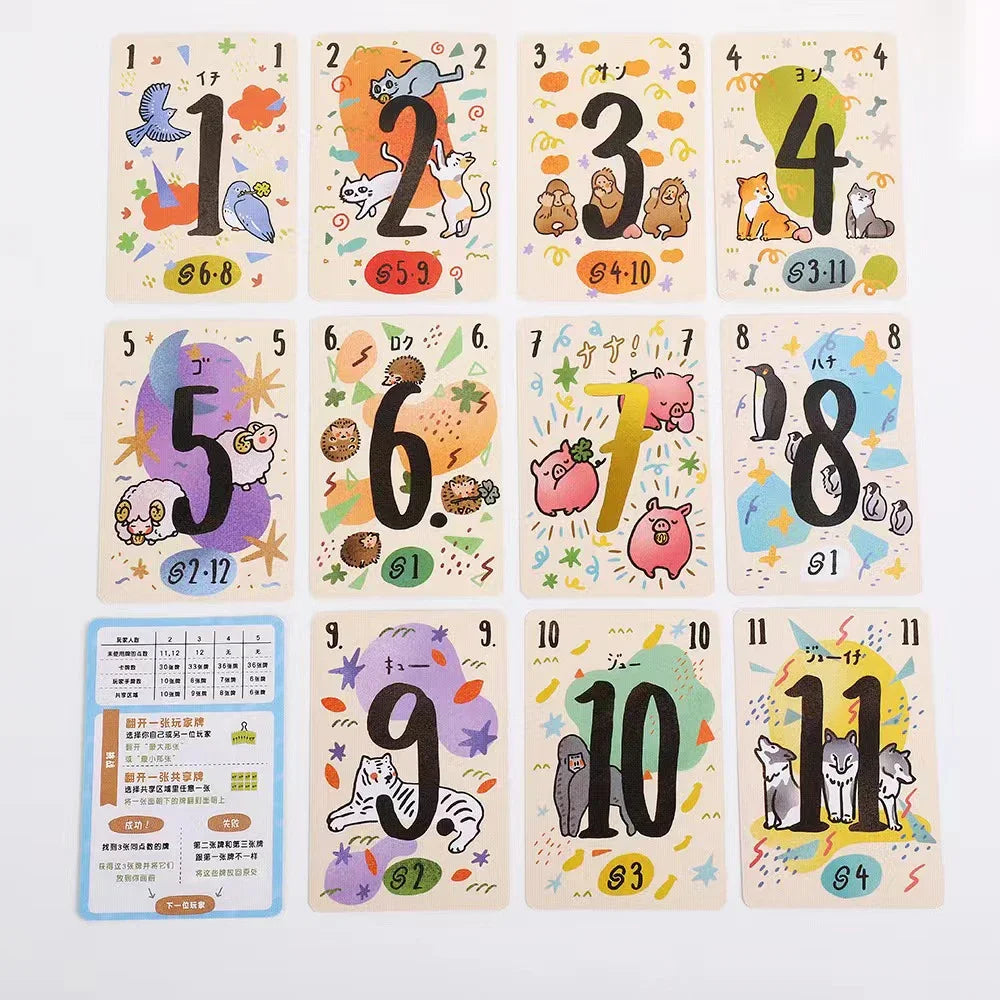 Party game Nana 777 ナナ Trio Board Game