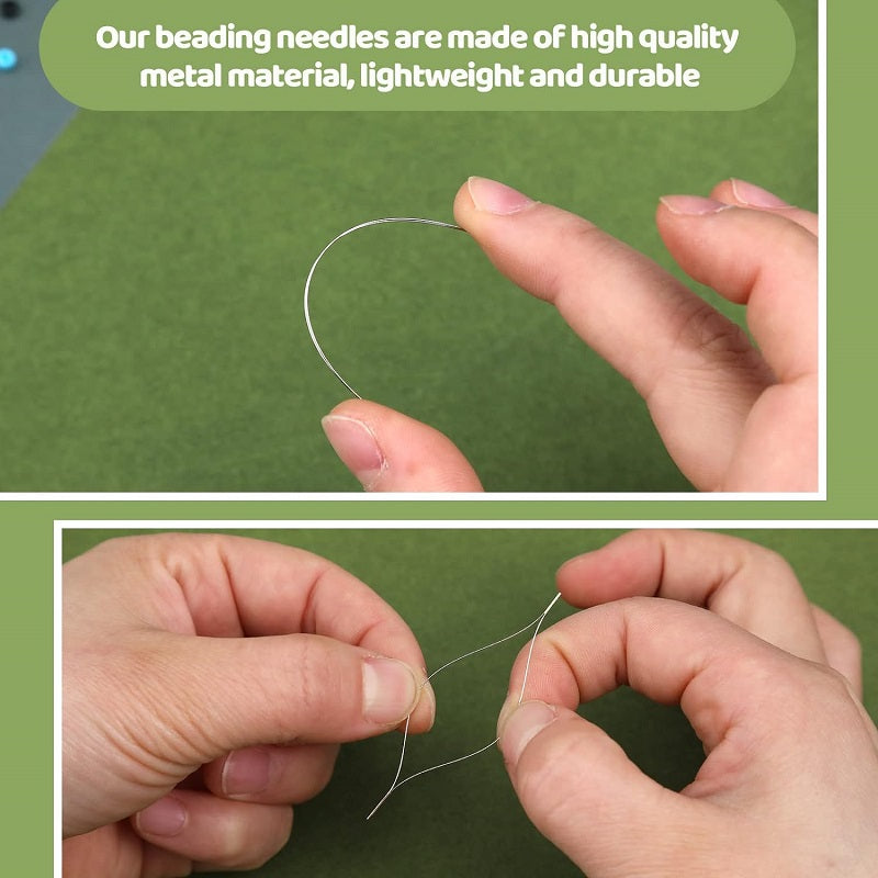 24Pcs Beading Needles Kit With Storage Box Bracelet Necklace Jewelry Making Tools DIY Handmade Craft Accessories Set