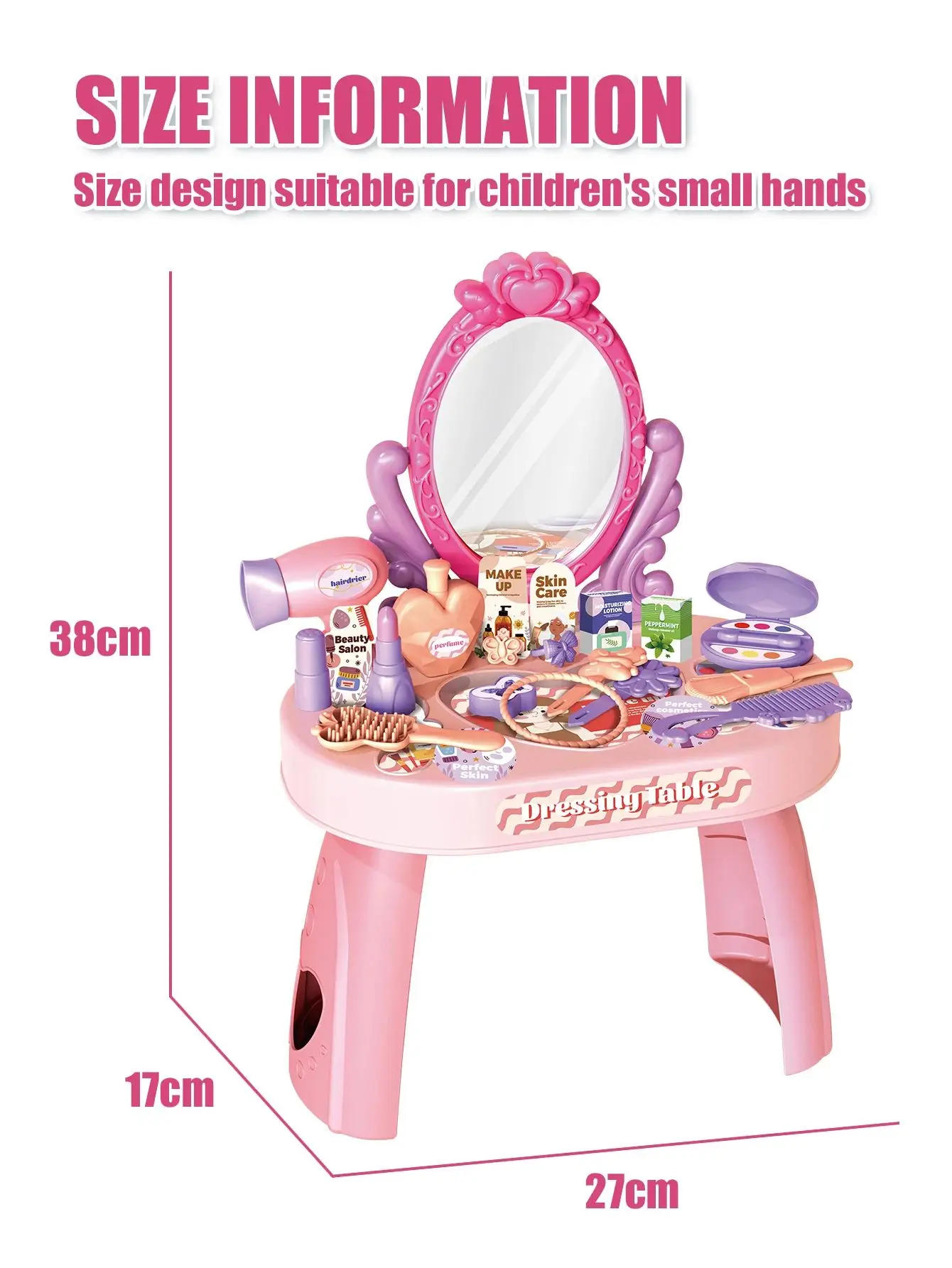 30pcs Kids dressing table toy girl