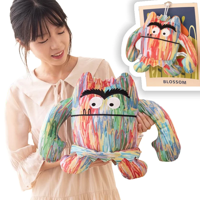 New 15cm Colorful Monster Throw Pillow Doll Stuffed Toys