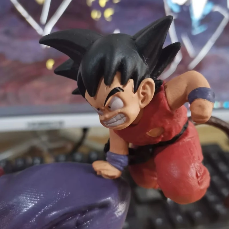 28cm Dragon Ball Goku Childhood Vs Tao Pai Pai Anime Figure