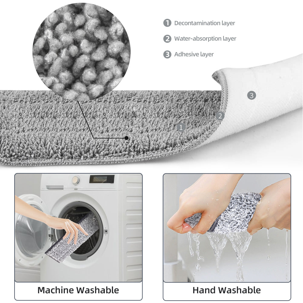 Hand Free Flat Floor Mop And Bucket Set For Professional Home