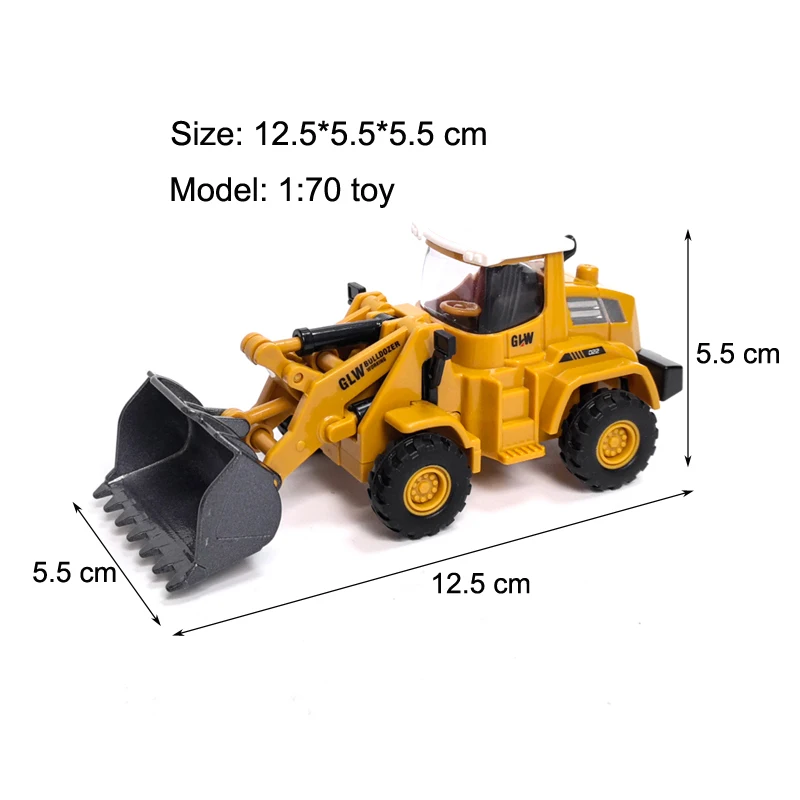 Toys for Boys Alloy Tractor Kids Excavator Bulldozer