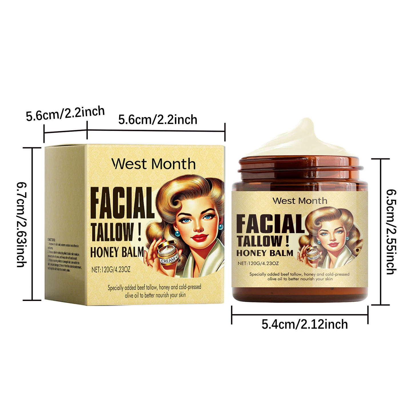 Beef Tallow Face Cream Lasting Moisturizing