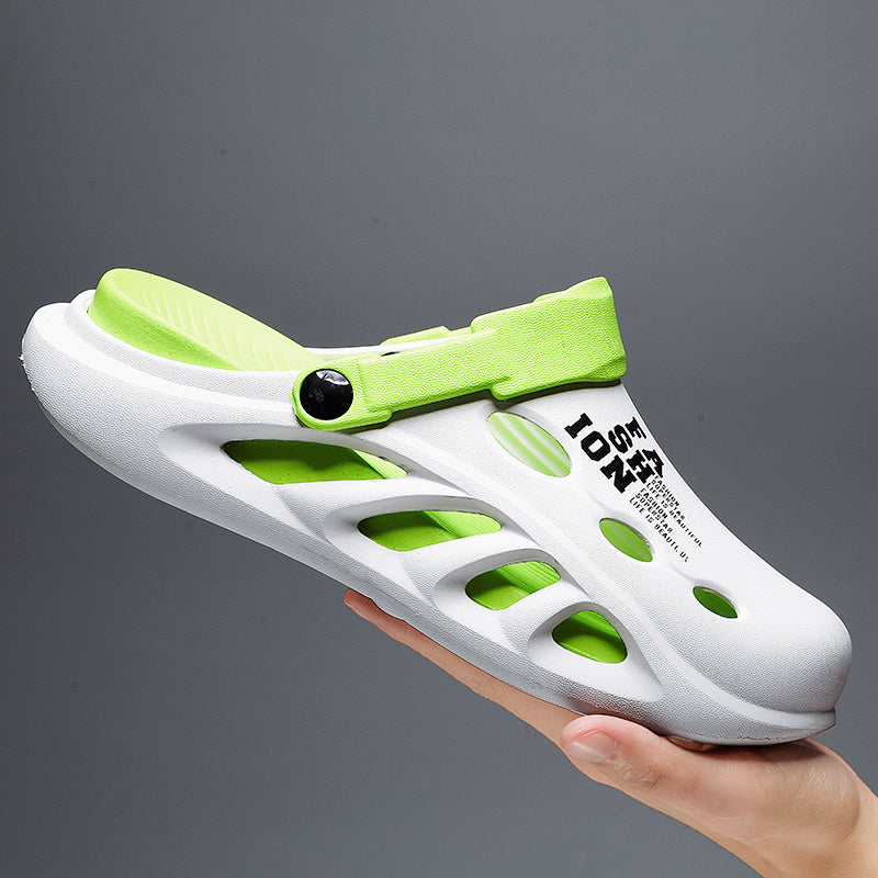 2024 New Men Outdoor Sandals Slippers Beach Comfortable Thick Soft Sole