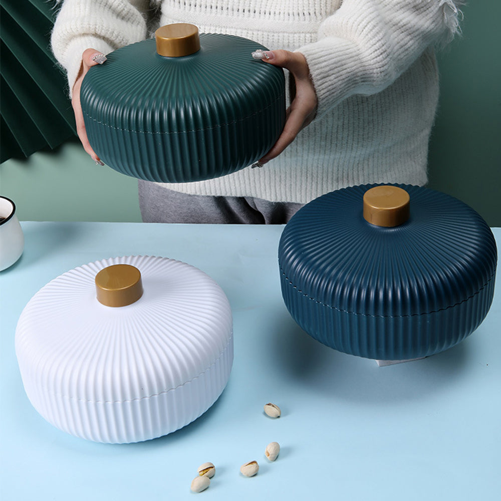 Food Platter Food Storage Tray with Lid 4 Compartment