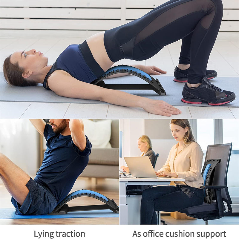 Magnetic Therapy Back Stretcher Multi-Level Adjustable Massager