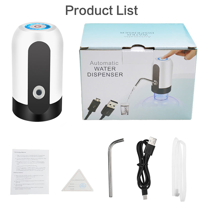 Portable Automatic Drinking Water Pump with Switch and USB Charging