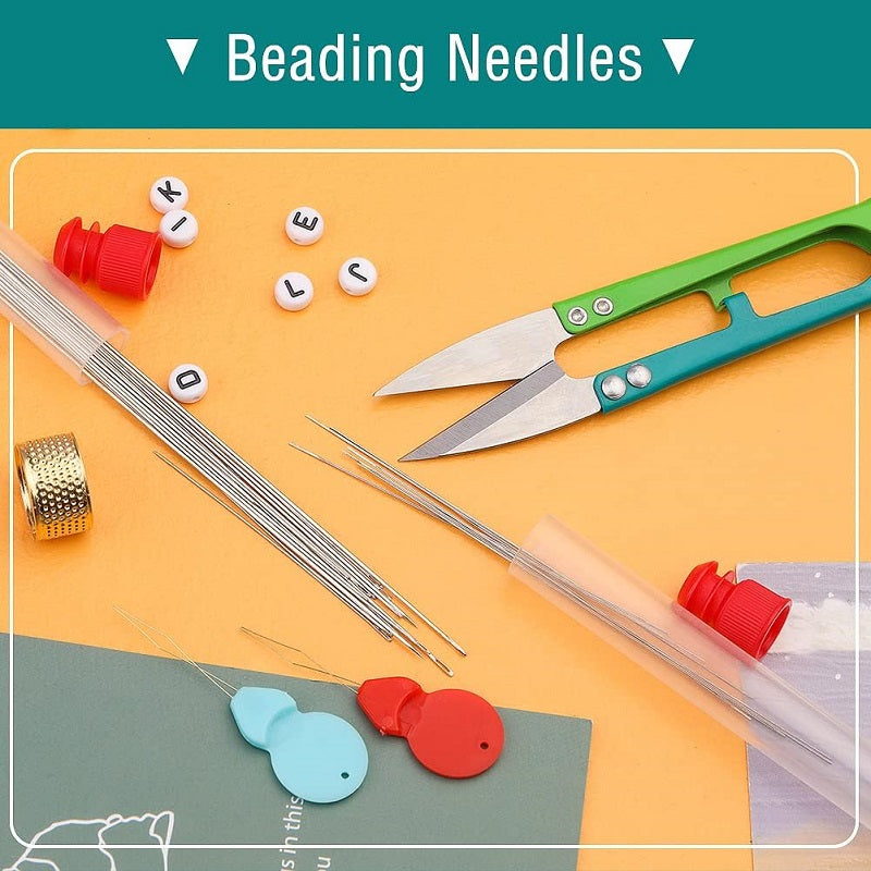 Stainless Steel Beading Needles Kit With Threader