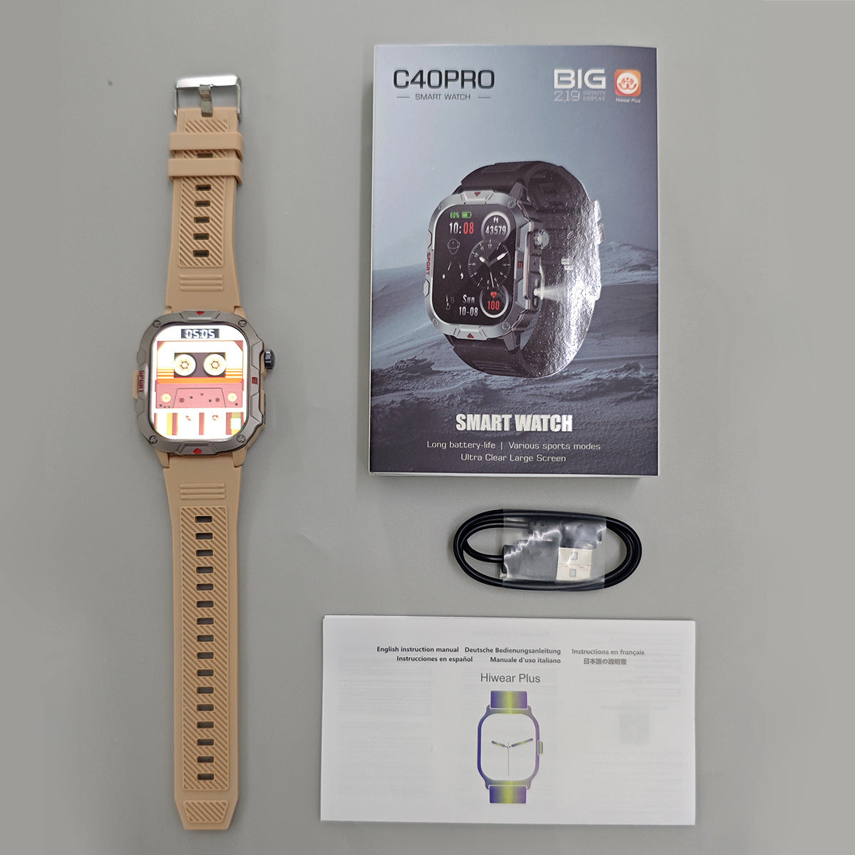 Men's Smartwatch with Triple Protection, Outdoor Bluetooth Communication