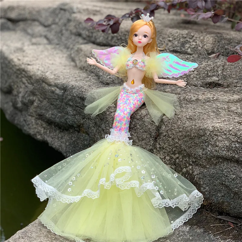 45cm Colorful Mermaid Doll Rainbow Princess Toy