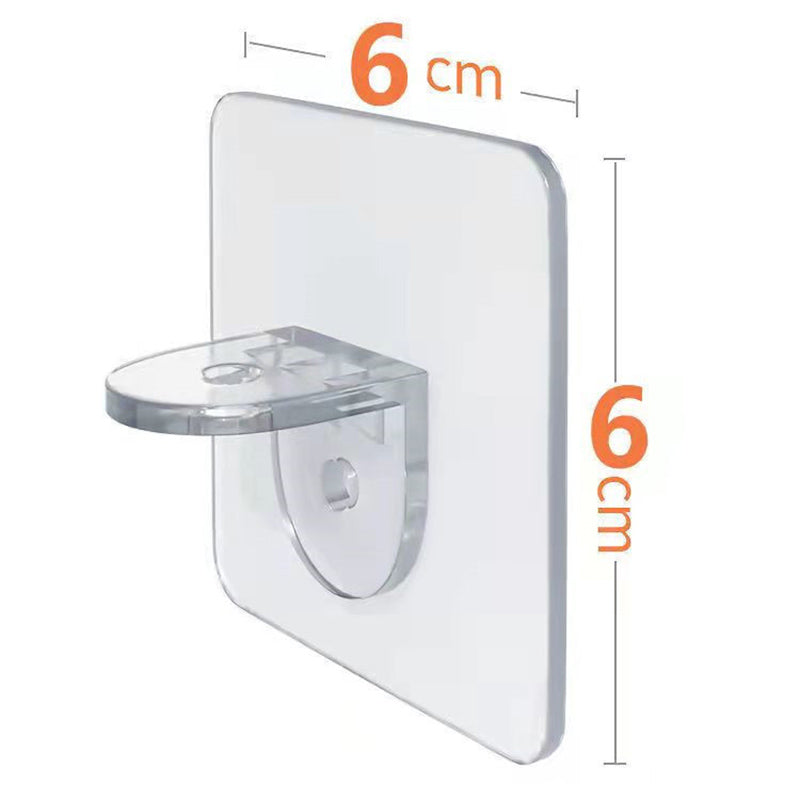 Shelf bracket adhesive nail self-adhesive wardrobe