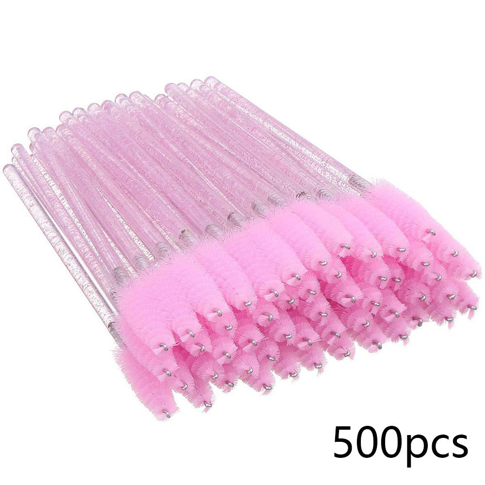 500/1000PCS Eyelashes Brushes Set Wholesaler Disposable Lash Mascara Brush