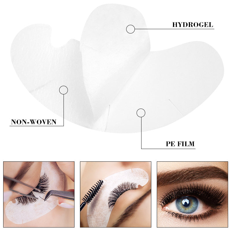50pairs Eye Pads For Eyelash Extension Hydrogel Patches For Eyelashes