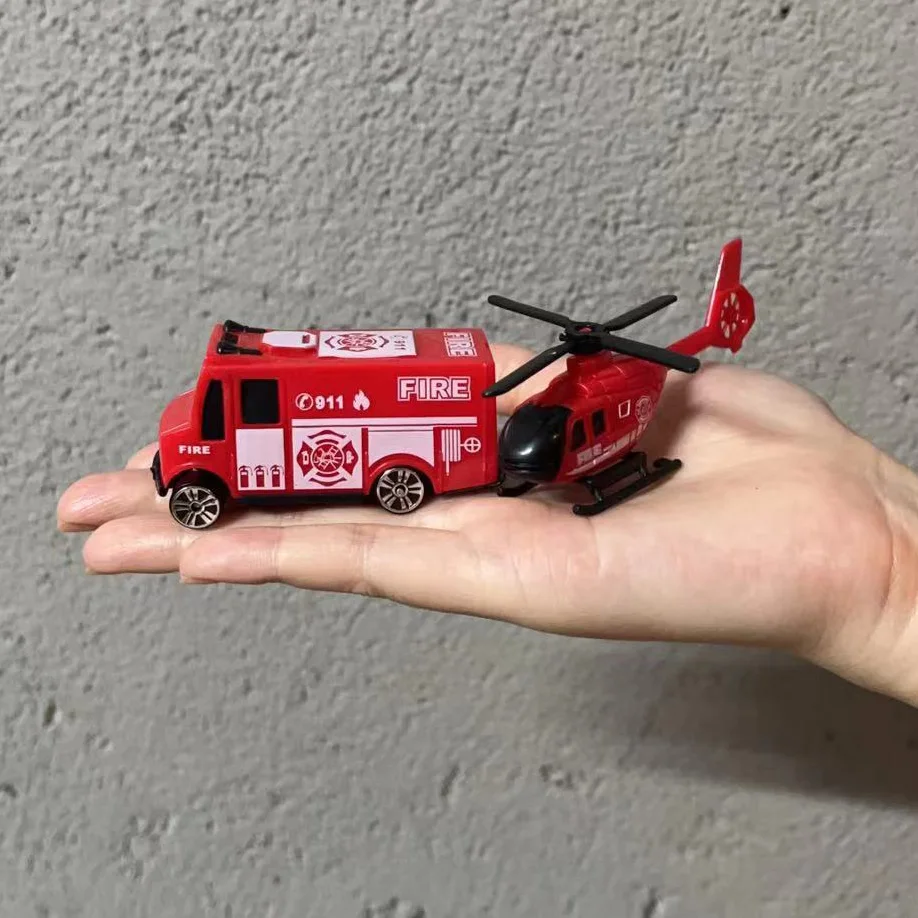Track Parking Lot Toys Car Fire Truck