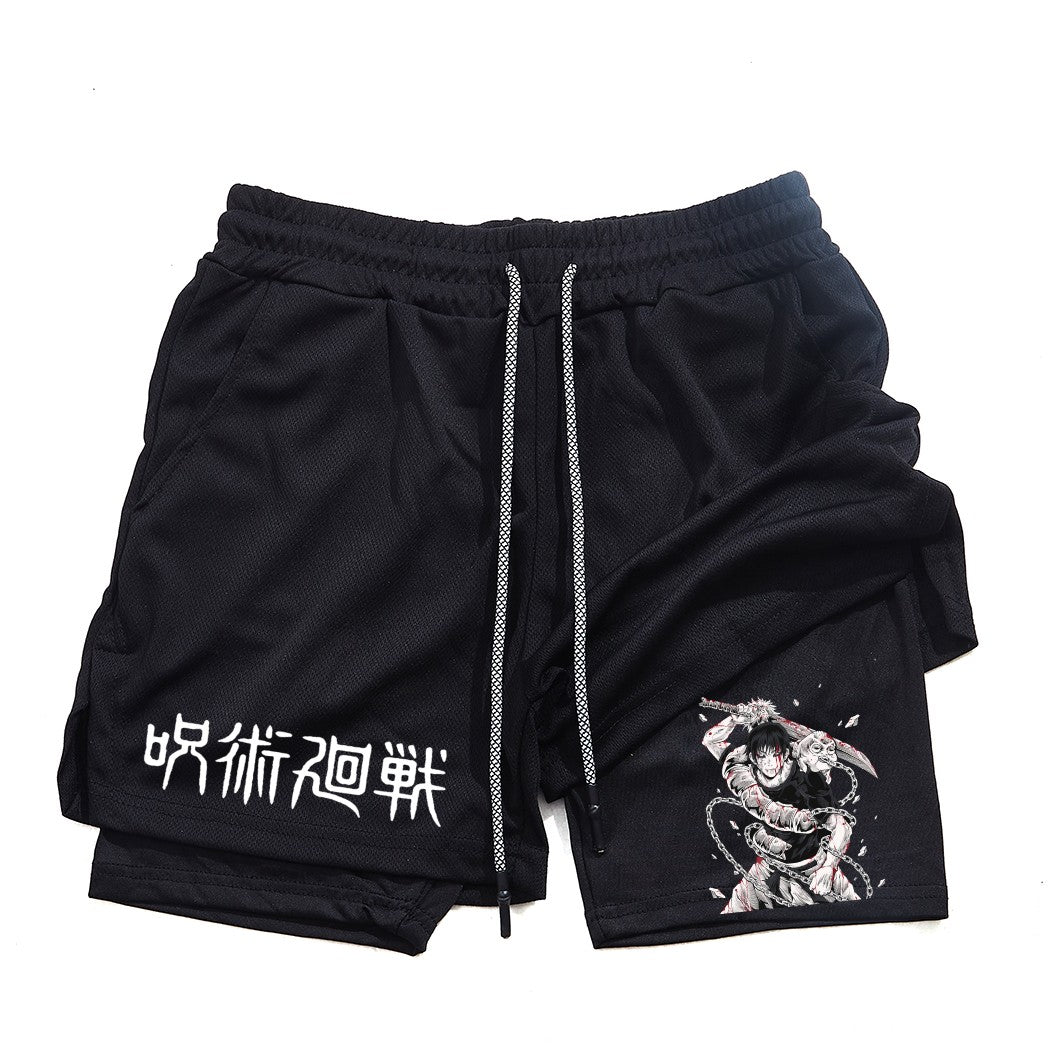 Performance Shorts Toji Printed Men GYM Casual Sports Shorts