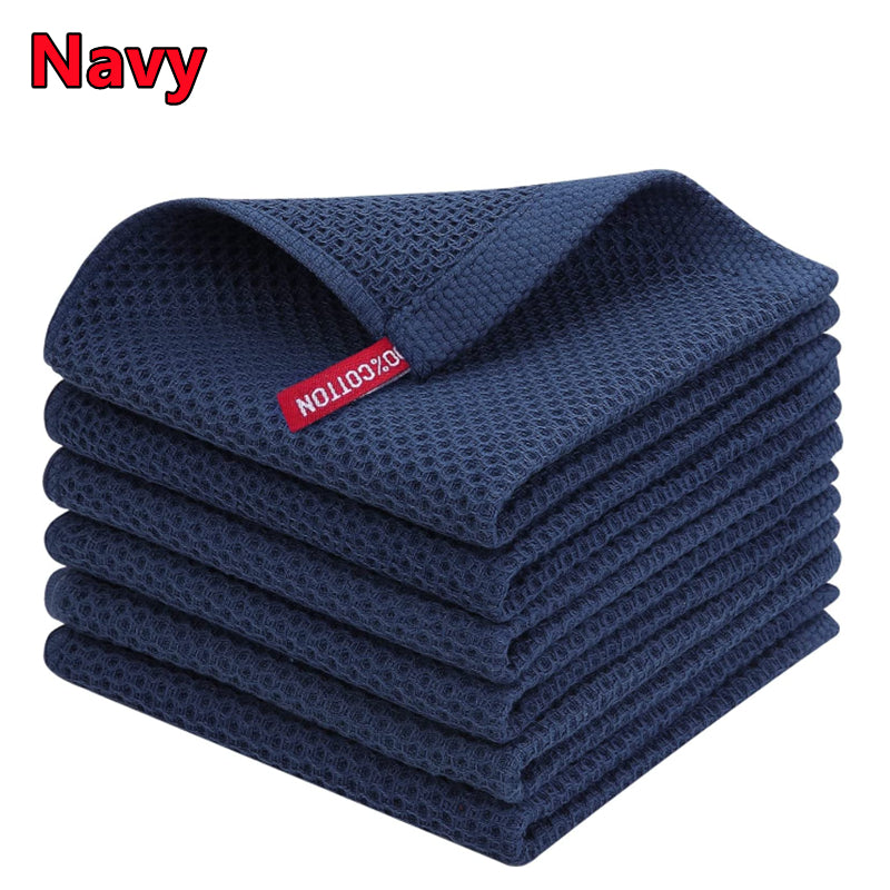 Cotton Dishcloth Ultra Soft Absorbent Kitchen Towel Household Cleaning