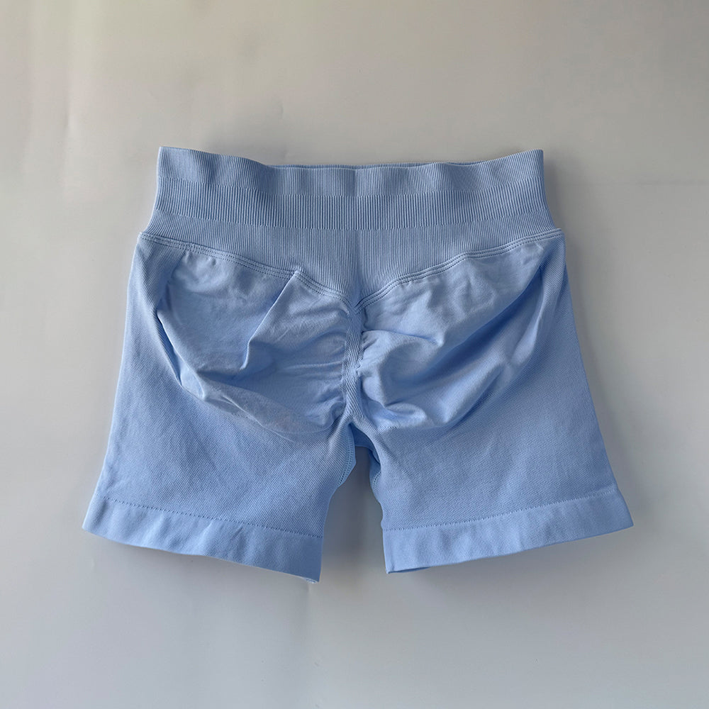 Impact Sports Shorts Women Fitness Biker 4.5" Low Ribbed Band Gym