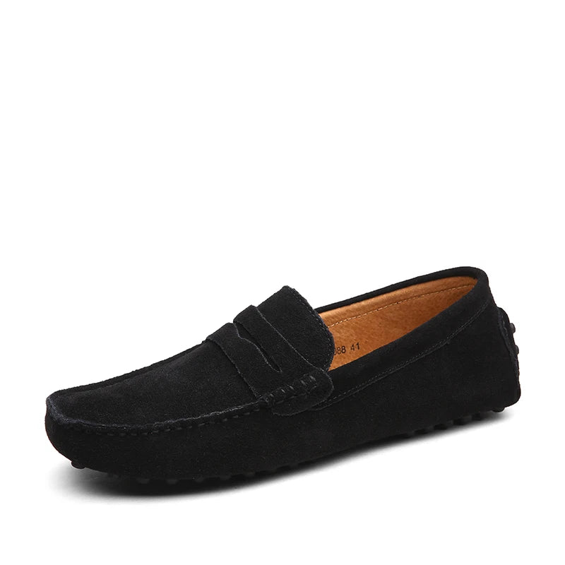 Men High Quality Leather Loafers Men Casual Shoes Moccasins Slip