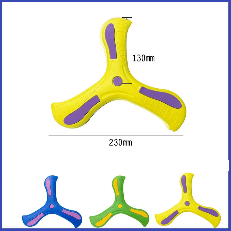 Children Boomerang Soft Three-leaf Cross Adult-kids Interactive Outdoor Toy