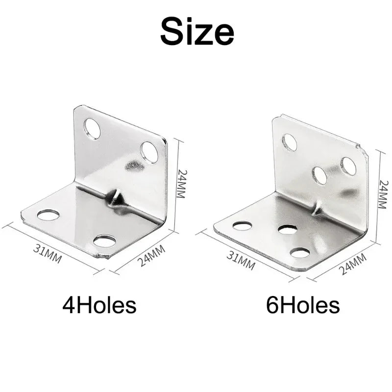 Universal Stainless Steel Corner Bracket 90 Degree