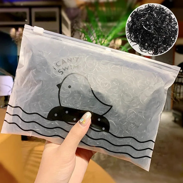 Pack Girls Colorful Small Disposable Rubber Bands