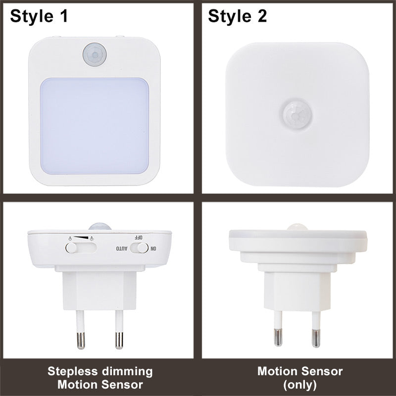 Night Light Motion Sensor With LED Light EU Plug