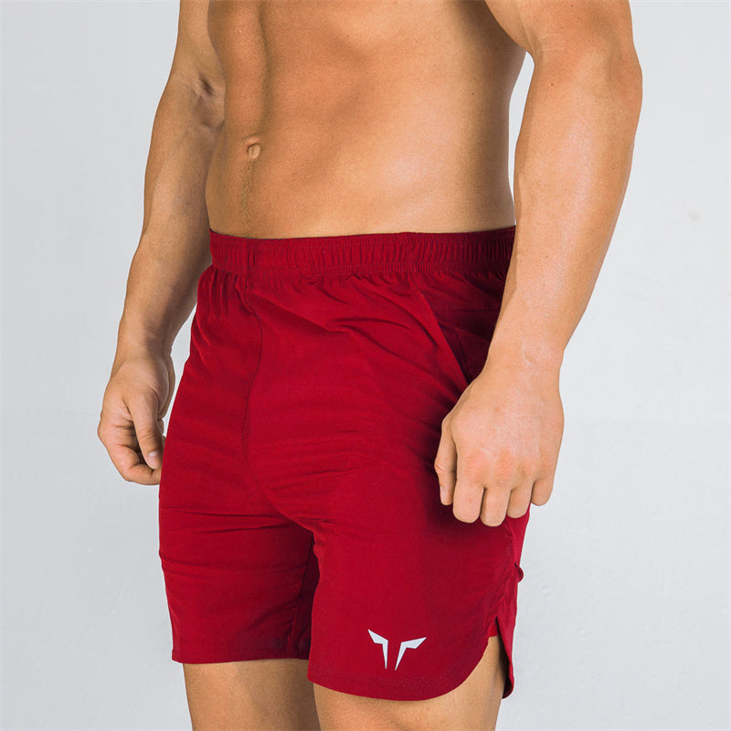 Double-deck fitness sports shorts men summer slim