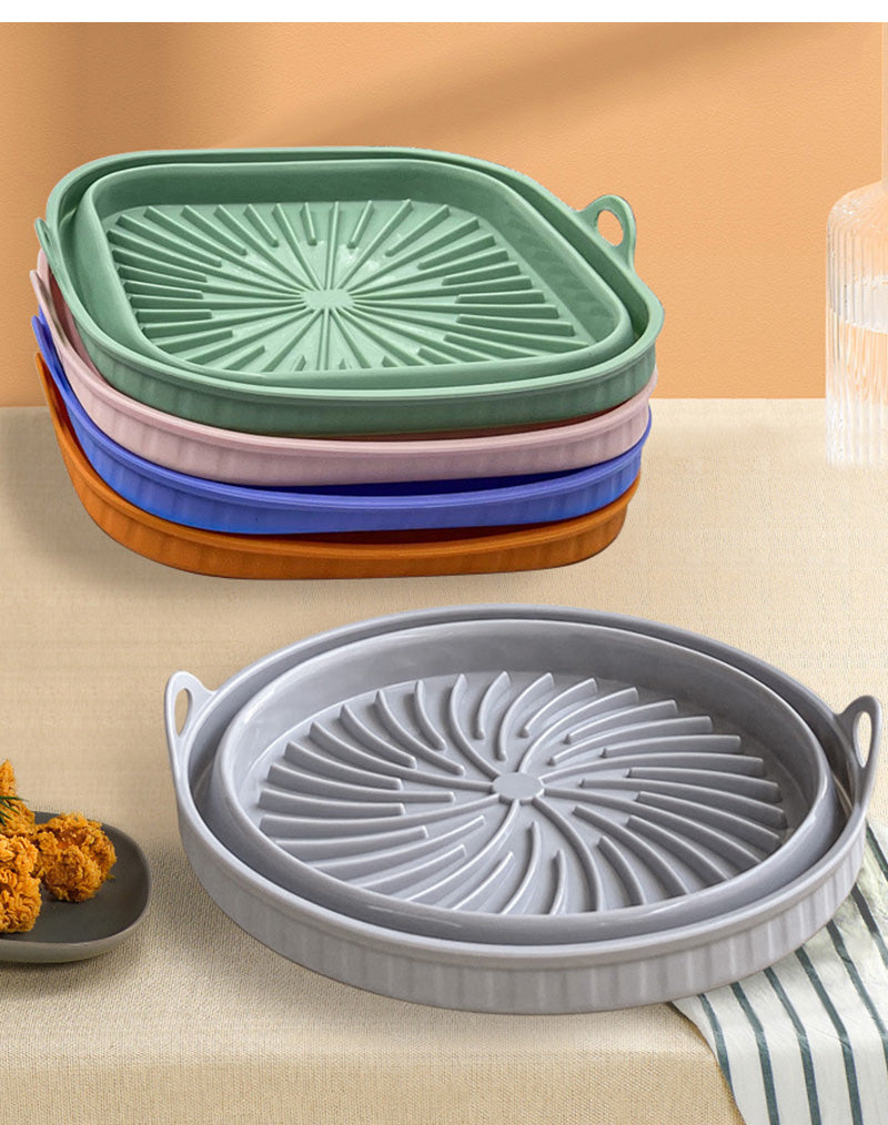 Foldable Air Fryer Silicone Liners Reusable Silicone Air Fryer