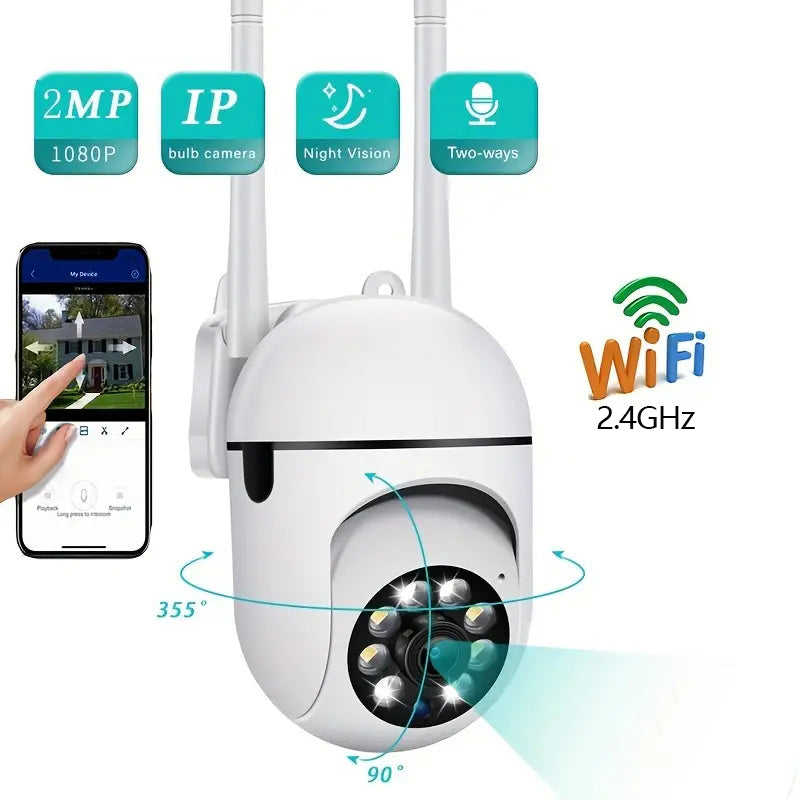 1080P HD PTZ 2.4G WIFI IP Camera Audio CCTV Surveillance Cam Outdoor