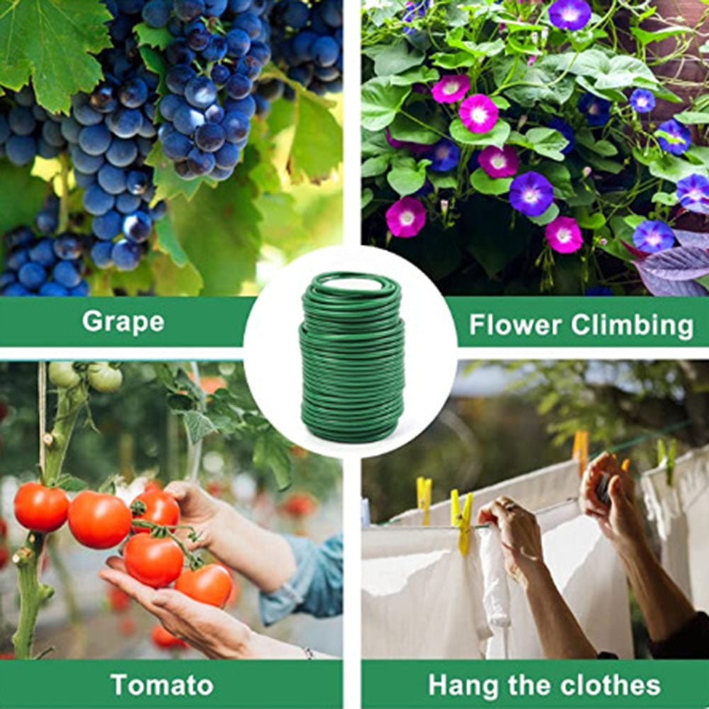 Gardening Cable Ties Plant Twine Green Flexible