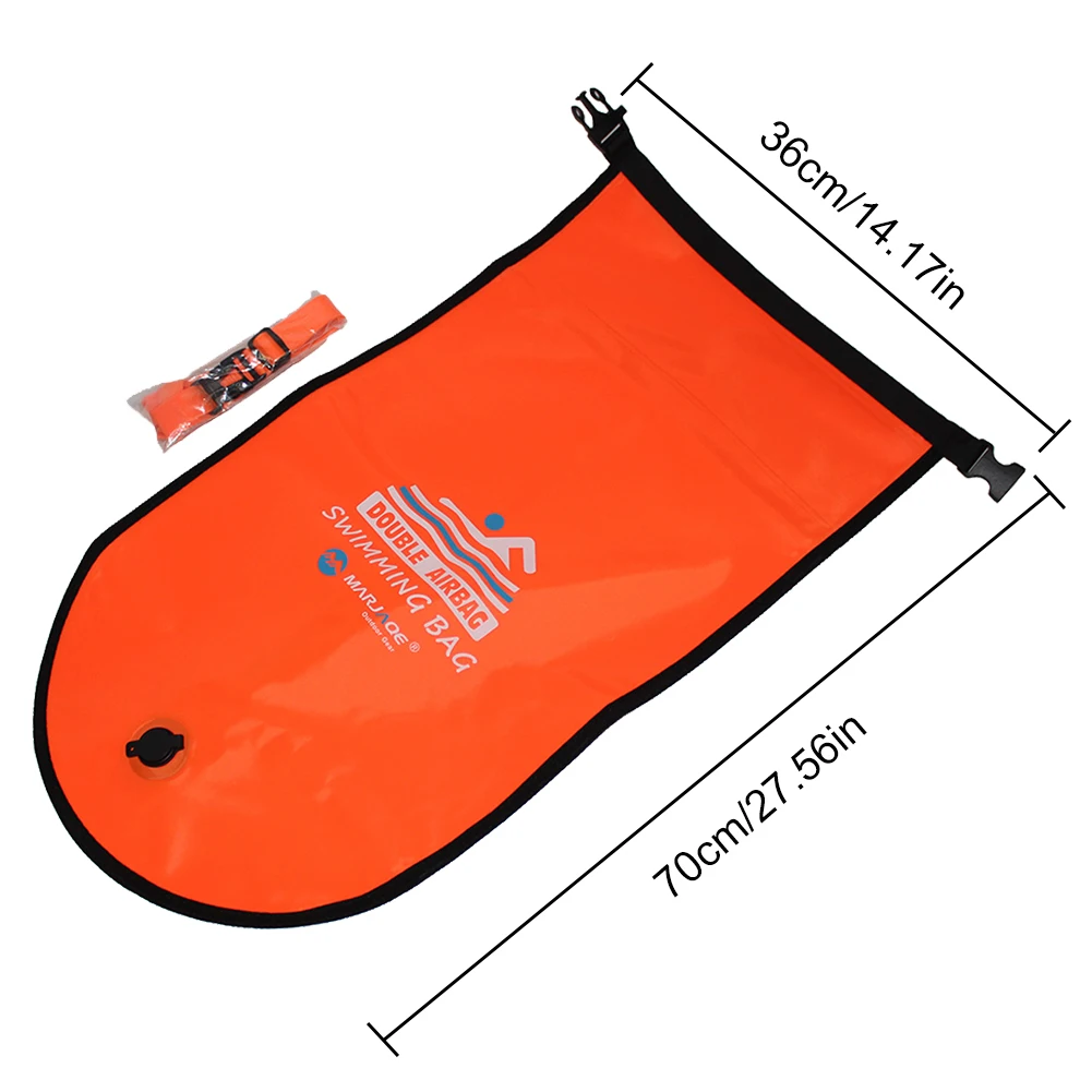 Inflatable Open Swimming Buoy Tow Float Dry Bag