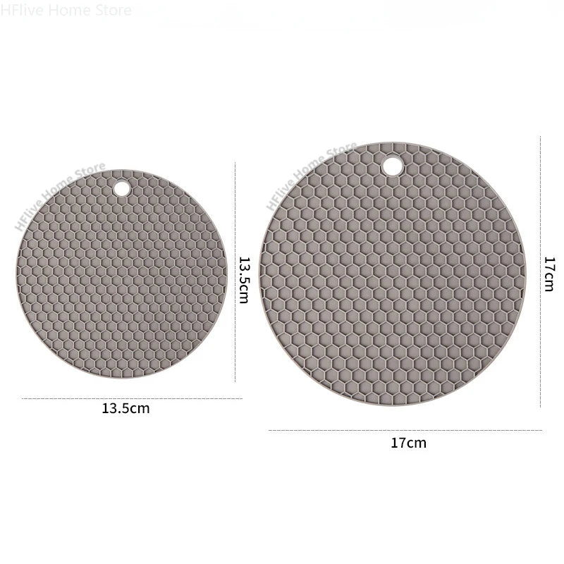 Kitchen Silicone Tableware Mat Round Non Slip