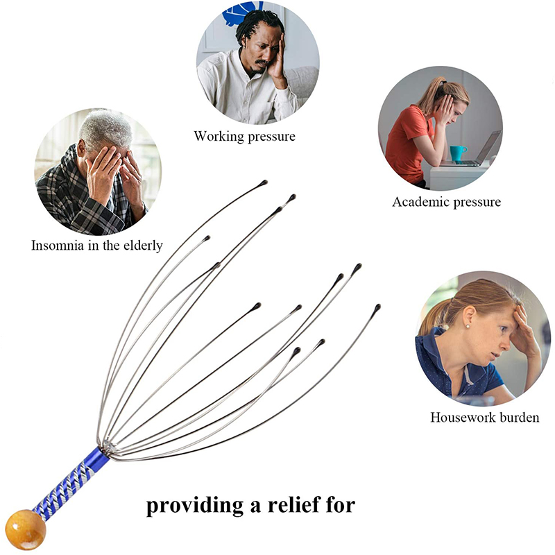 Octopus Head Massager Scratching Scalp Relaxation Relief