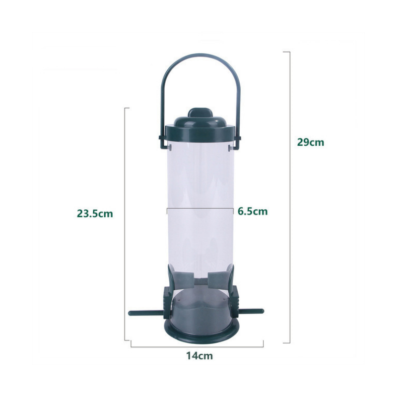 Pet Bird Feeder Outdoor Hanging Pet Food Dispenser
