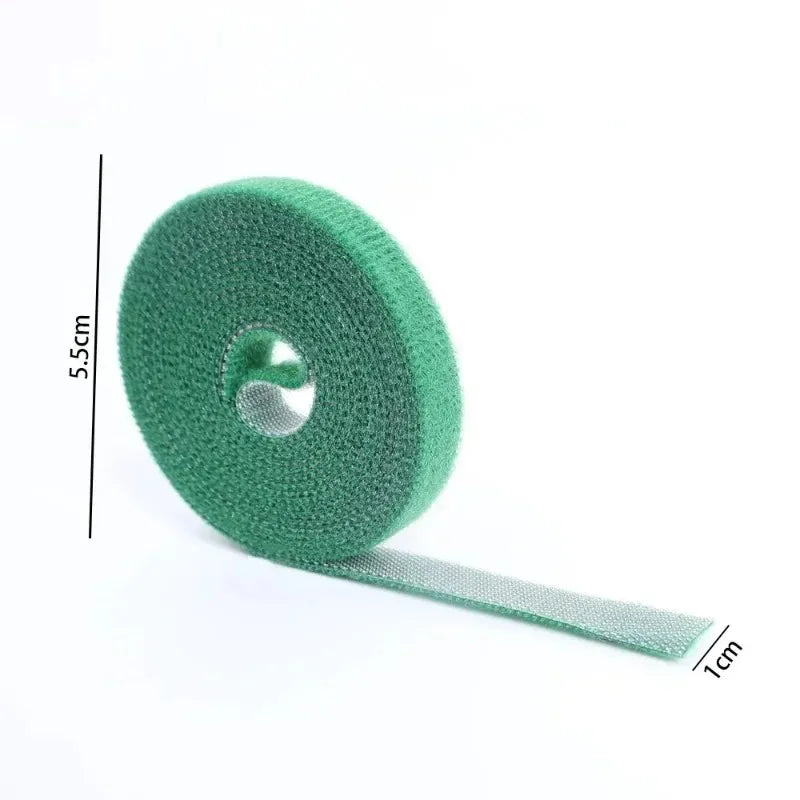 Self Adhesive Plant Nylon Cable Tie Green