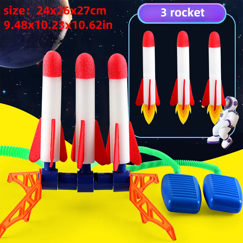 Kids Rocket Launcher Step Pump Power Air