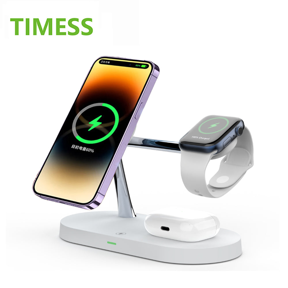 3 in 1 Wireless Charger Stand For iPhone 12 13 14 15 16 Fast Charging