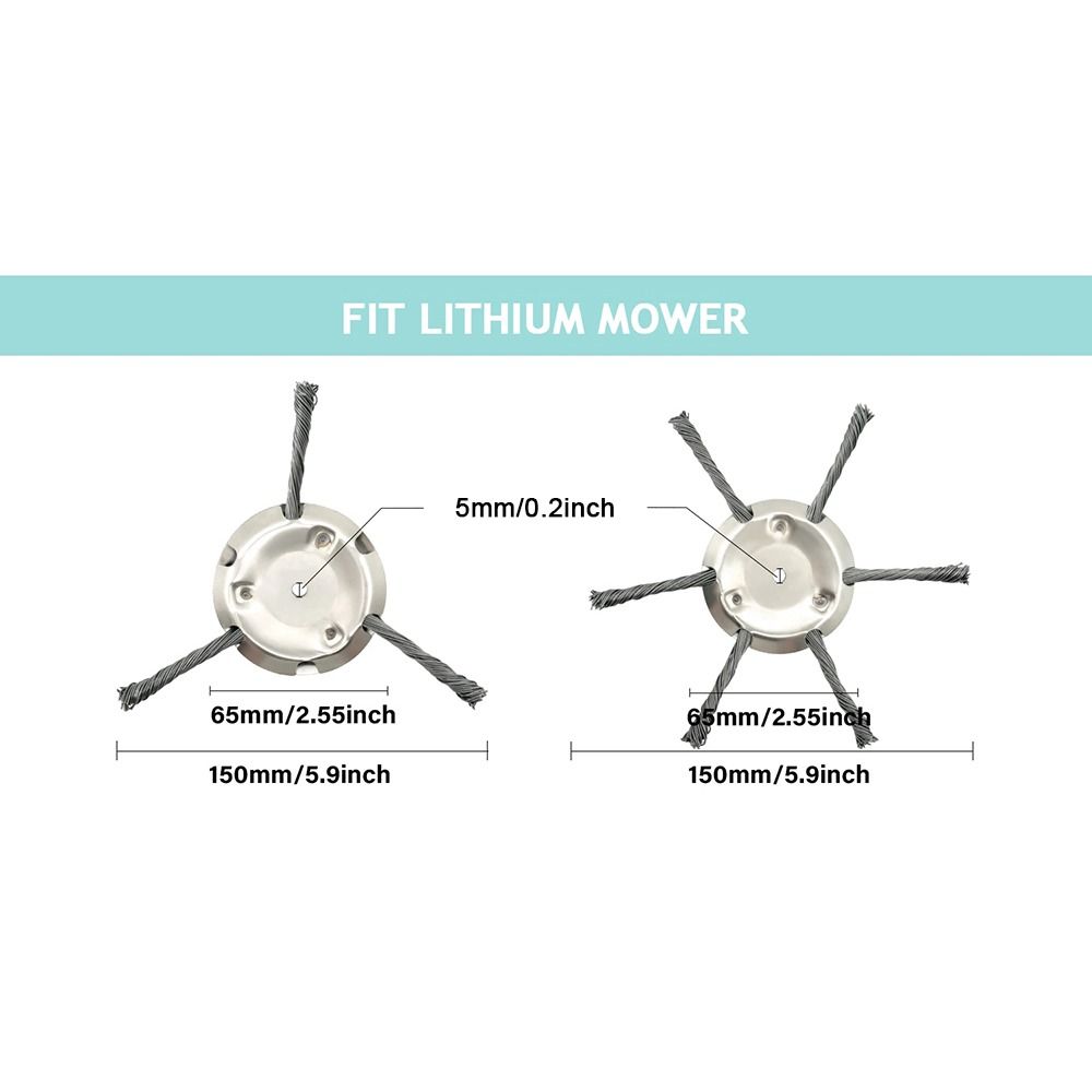 Universal Weed Brush Head Steel Wire Wheel Grass Trimmer