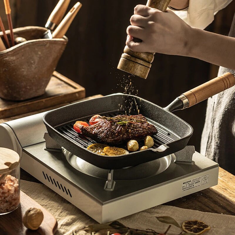 Thickened Cast Iron Steak Frying Pan Non-stick