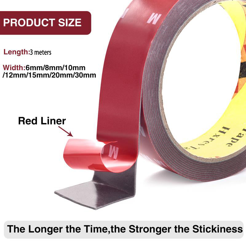 3/M Long Extra Strong Double Sided Tape Adhesive 6mm