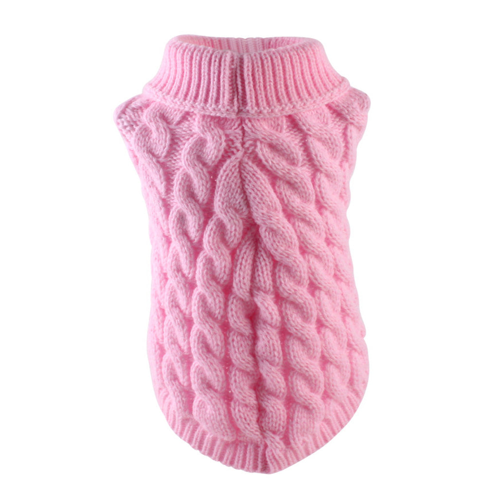 Classic Solid Chihuahua Puppy Dog Sweater for Small Dogs Winter Warm