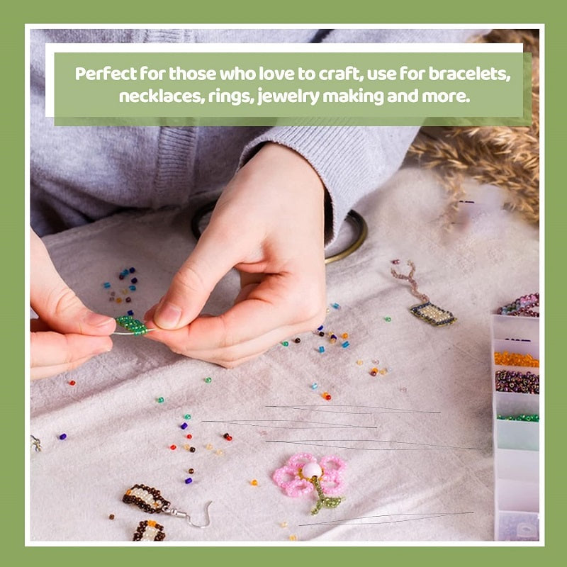 24Pcs Beading Needles Kit With Storage Box Bracelet Necklace Jewelry Making Tools DIY Handmade Craft Accessories Set