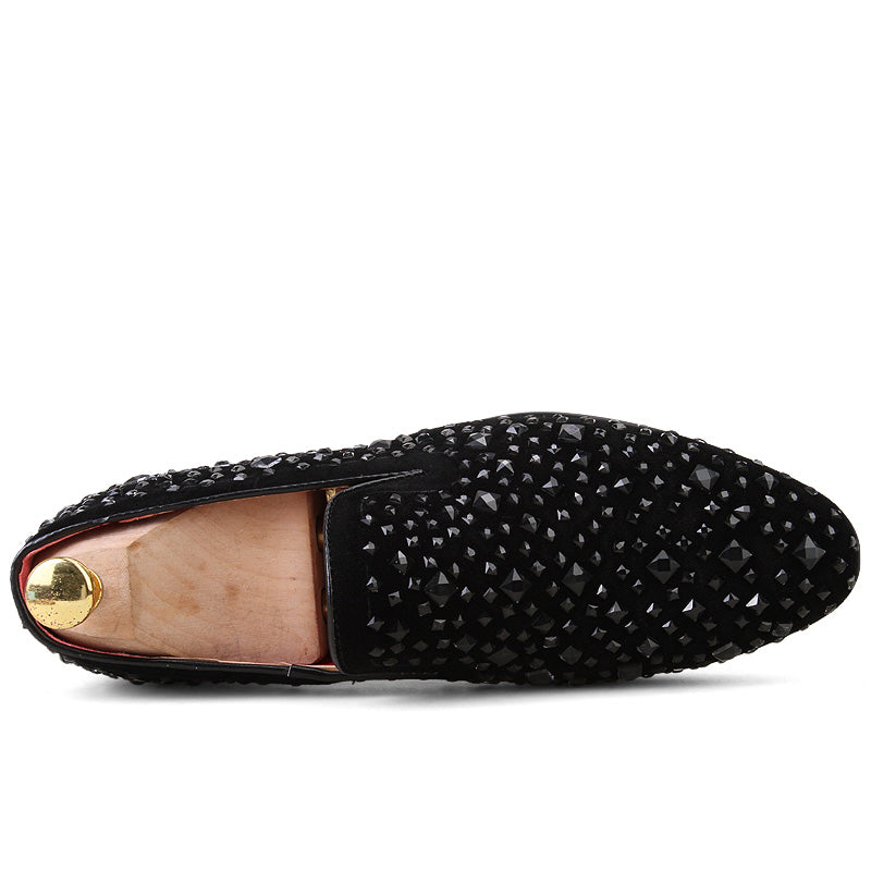 Black Spikes 2022 New Brand Mens Loafers Luxury Shoes